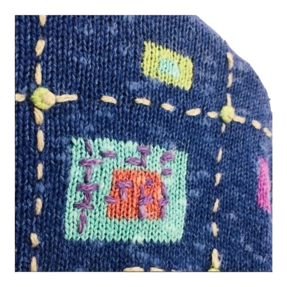 Icelandic DESIGNS Vintage Periwinkle Blue Atlandia Cardigan Sweater Medium - Picture 4 of 10